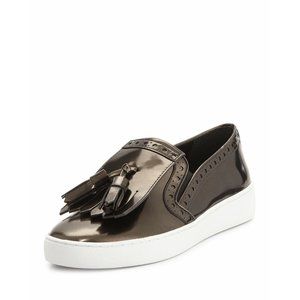 Michael Kors Collection Hogan Bronze Metallic Tassel Slip On Sneaker EU40 ($238)